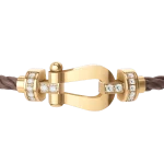 Fred diamond bracelet buckle in gold
