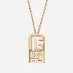 Balmain aukso pakabukas su grandinėle Labyrinth