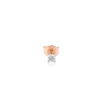 Diamond mono earring in gold