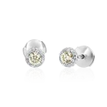 Diamond studs in gold