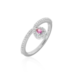 Tourmaline and diamond ring in gold