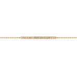 Cognac diamond bracelet in gold