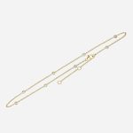 Diamond ankle bracelet in gold