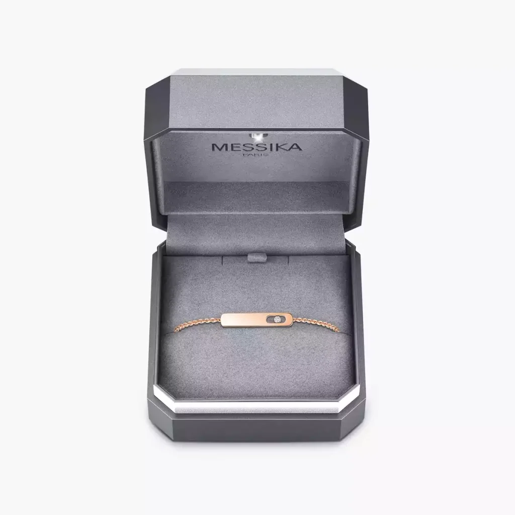 Messika MY FIRST DIAMOND aukso apyrankė su deimantu dovanų dėžutėje