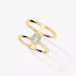 Messika diamond ring in gold GlamAzone
