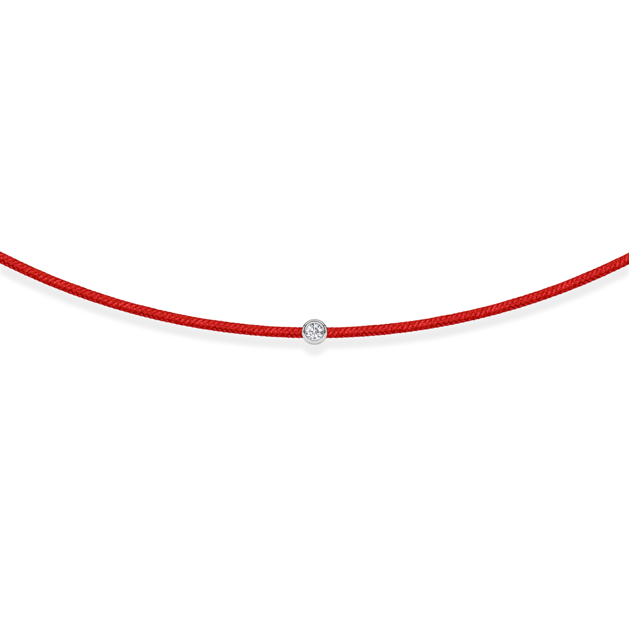 Red string bracelet with 0,01 ct diamond | Factory By Ribas