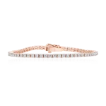 Diamond tennis bracelet in gold