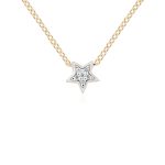 Diamond necklace in gold