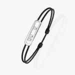 MESSIKA diamond and black cord bracelet in gold Care(s)