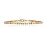 Diamond tennis bracelet in gold