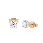 Diamond earrings in gold