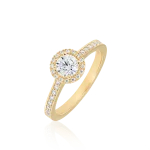 Diamond ring in gold