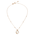PASQUALE BRUNI diamond and mother-of-pearl necklace in gold Petit Joli Lunaire
