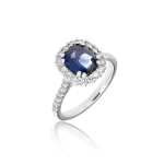 Sapphire and diamond ring in gold