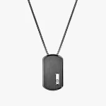 MESSIKA diamond necklace in titanium MOVE TITANIUM MILITARY