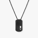 MESSIKA black diamond necklace in titanium MOVE TITANIUM BLACK
