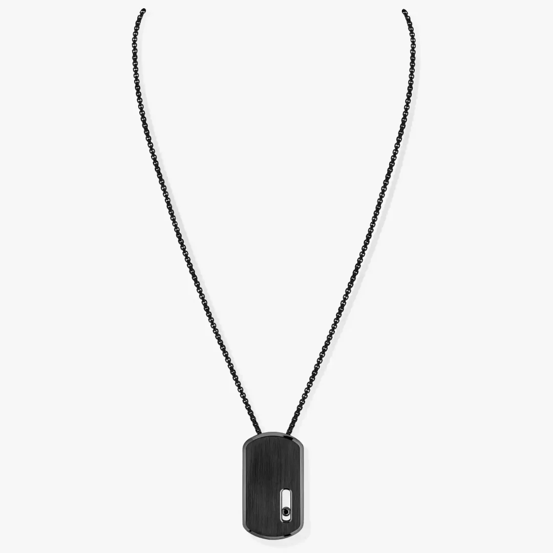 Messika Move Titanium Black pakabukas su juodu deimantu