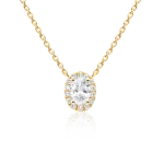 Diamond necklace in gold