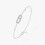 Messika diamond bracelet in gold Move Uno