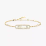 Messika diamond bracelet in gold Baby Move