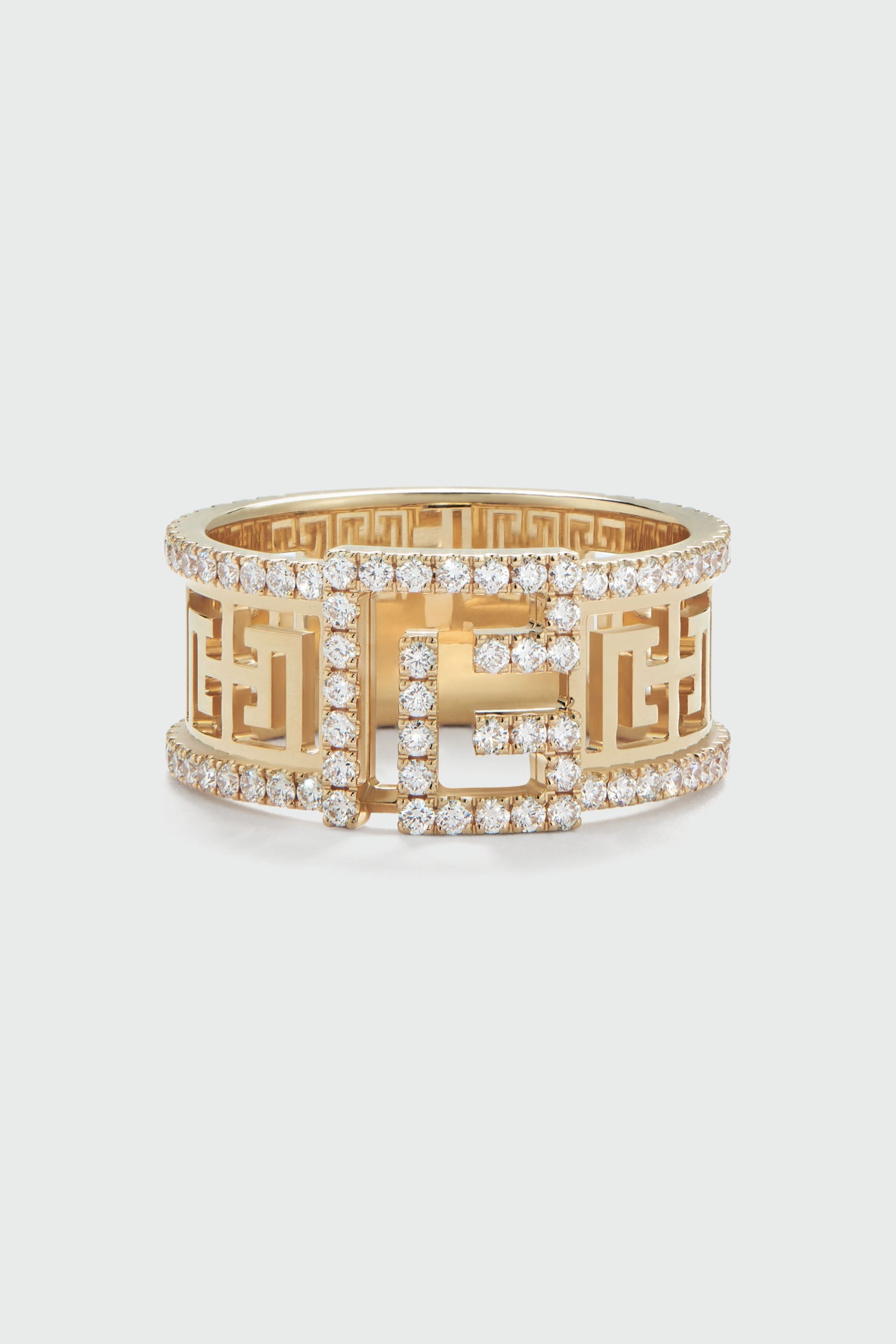 BALMAIN diamond ring in gold Labyrinth | Factory By Ribas