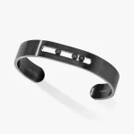MESSIKA black diamond bracelet in titanium Move Titanium