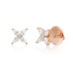 Diamond studs in gold