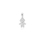 Diamond pendant in gold – babyboy