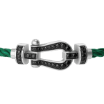 FRED Force 10 black diamond bracelet cable in gold