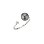 YANA NESPER Tahiti pearl and diamond ring in gold NEXXT