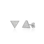 Diamond studs in gold – triangles