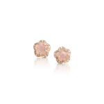PASQUALE BRUNI chalcedony and diamond studs in gold FIGLIA DEI FIORI