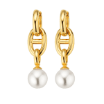 YANA NESPER pearl earrings in gold NAUTICO