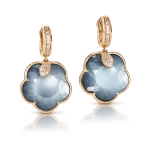 PASQUALE BRUNI onyx, moonstone and diamond earrings in gold TON JOLI LUNAIRE