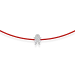 Red string bracelet with diamond – babygirl