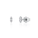 Aukso auskarai su deimantais (0,14 ct)