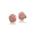 PASQUALE BRUNI chalcedony and diamond studs in gold PETIT JOLI