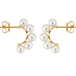 YANA NESPER golden earrings with pearls NEW BASICS