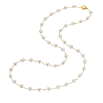 YANA NESPER golden necklace with pearls CHARMANT