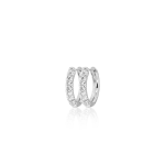 Aukso auskarai su deimantais – rinkelės (0,16 ct)