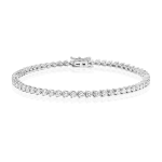 Aukso tennis apyrankė su deimantais (3,99 ct)