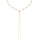 YANA NESPER golden necklace with pearl CHARMANT