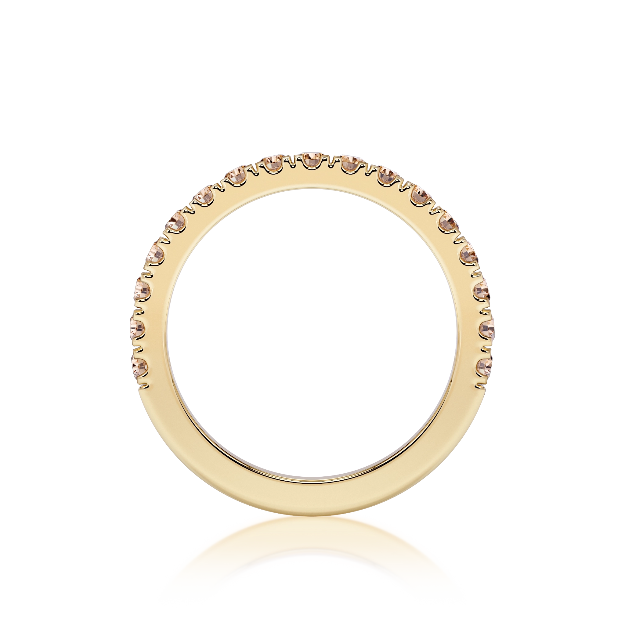 Champagne diamond ring in gold | Factory By Ribas