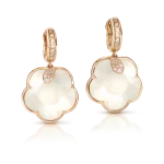 PASQUALE BRUNI moonstone, mother-of-pearl, diamond earrings in gold TON JOLI LUNAIRE