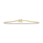 Diamond tennis bracelet in gold