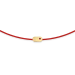 Red string bracelet with ruby