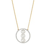 YANA NESPER pearl and diamond necklace in gold APPASSIONATA