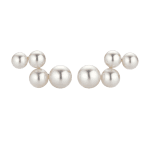 YANA NESPER aukso auskarai su perlais NEW BASICS