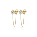 Diamond earrings in gold