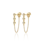 Diamond earrings in gold